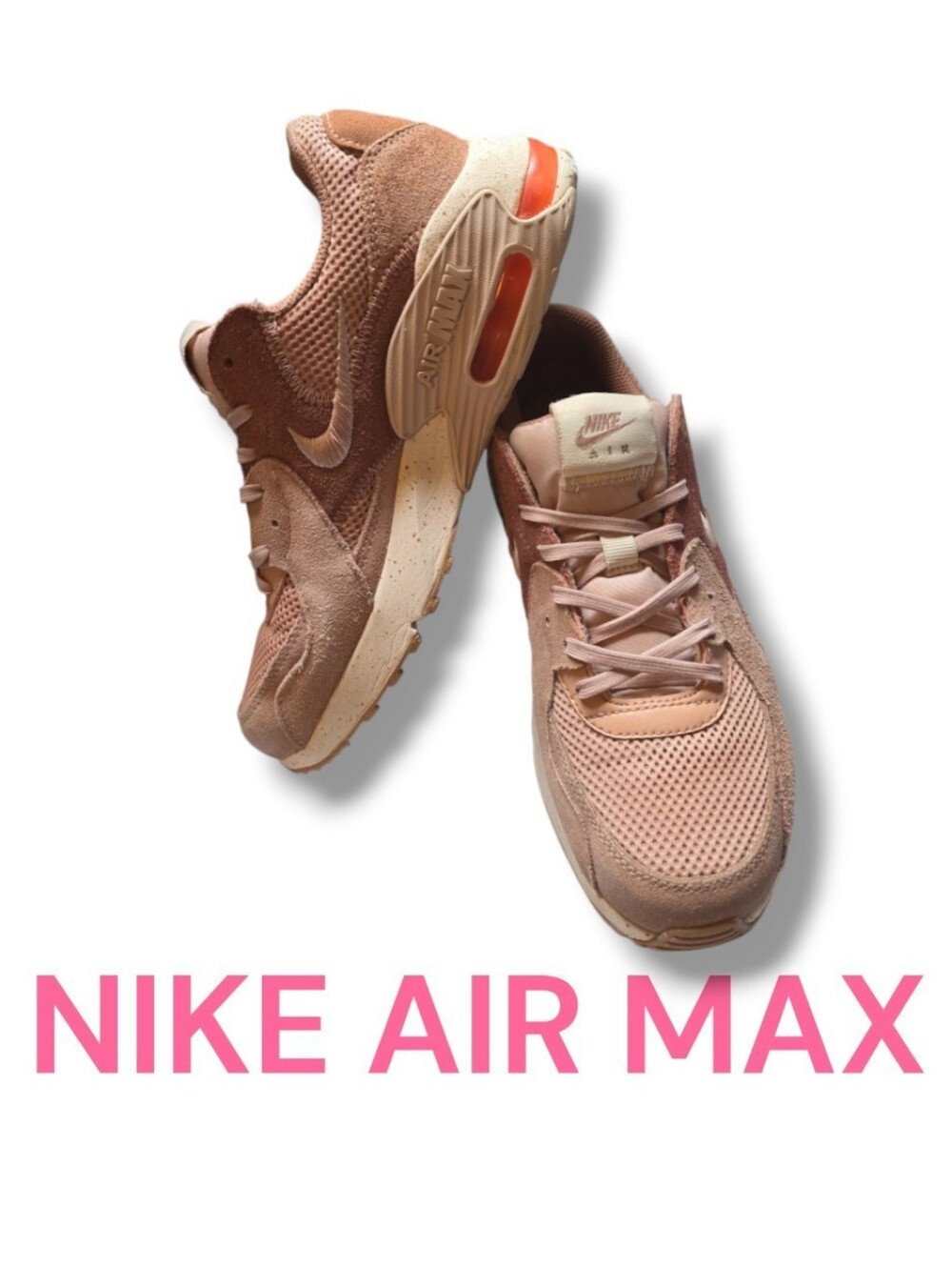 Nike Air Max Sneakers in Blush Pink and Cream